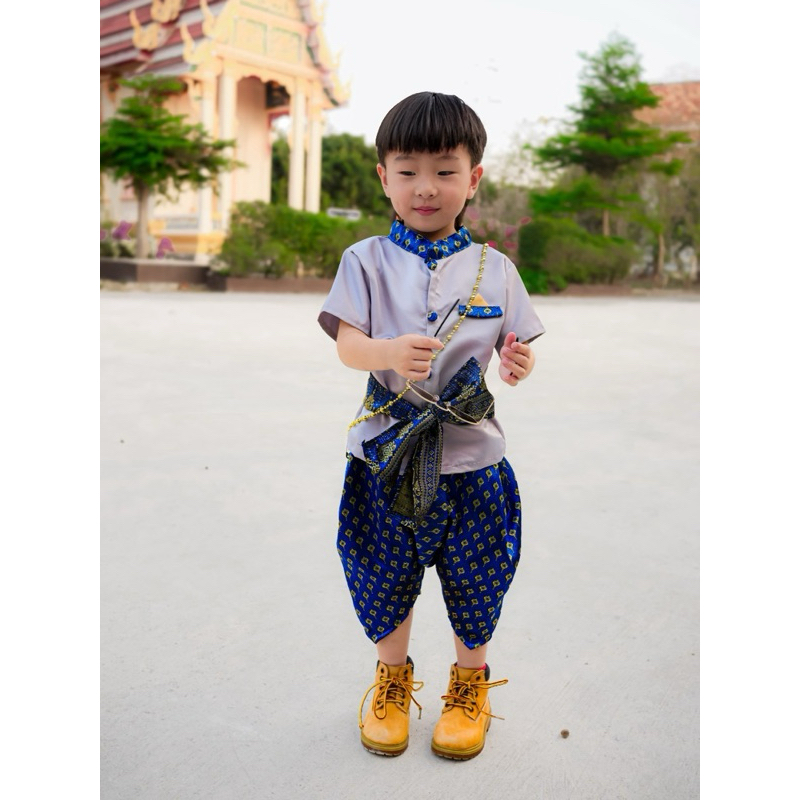 ชุดไทยเด็กผู้ชายรุ่น3ชิ้น