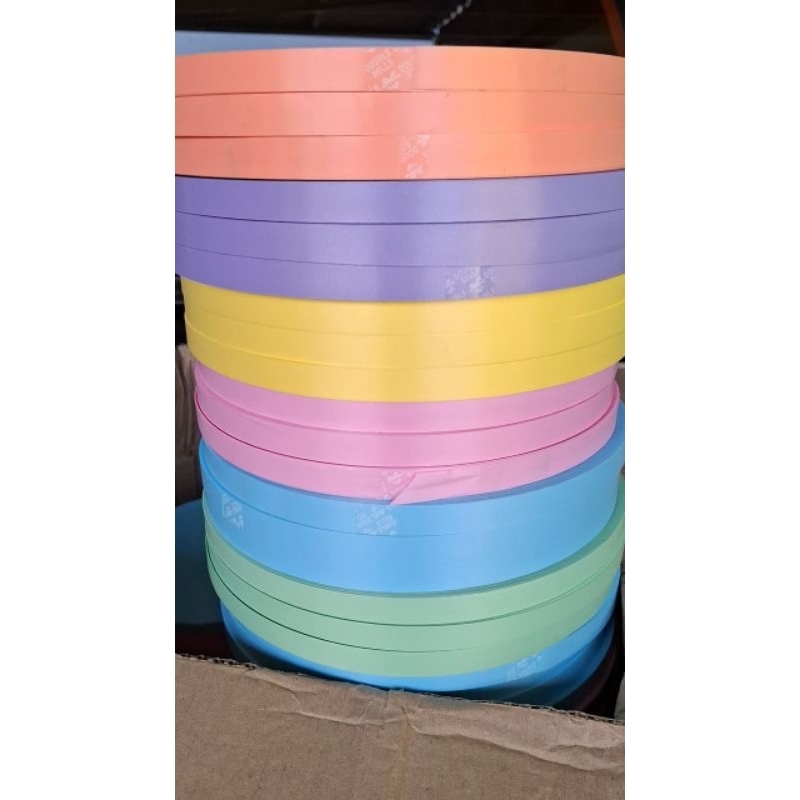 ริบบิ้นตราระฆัง สีพลาสเทล เบอร์ 2 ขนาด 12 มิล