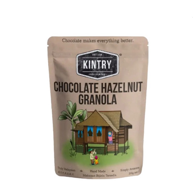 [พร้อมส่ง] KINTRY CHOC HAZELNUT GRANOLA/HONEY QUINOA/MACADAMIA COOKIES/PANDAN & COCONUT GRANOLA/OAT 