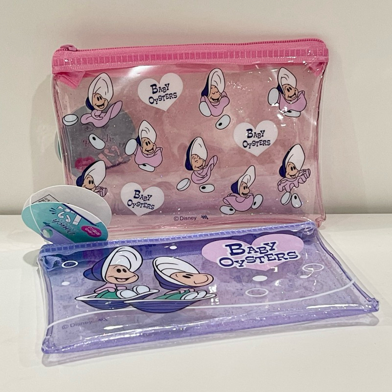 A11🇯🇵มาแรง Baby oysters, Chip&Dale Pouch Disney ดิสนี่ย์ กระเป๋าตัง กระเป๋าใส่เศษเหรียญของแท้🇯🇵 ของขวัญปีใหม่ วันเกิด