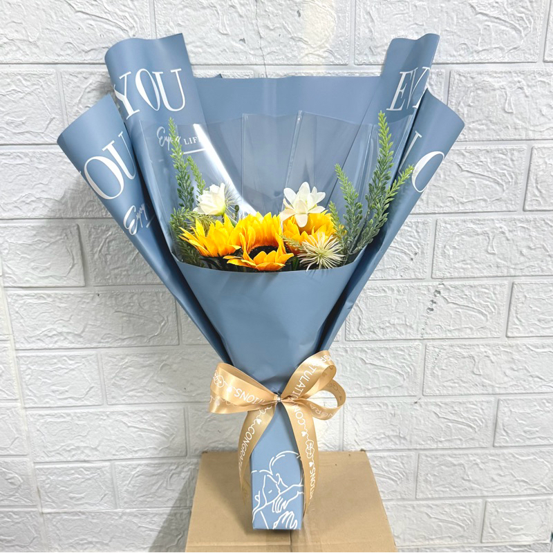 ช่อธนบัตร 5 ใบ พร้อมดอกไม้ประดิษฐ์ - รูปที่ 4