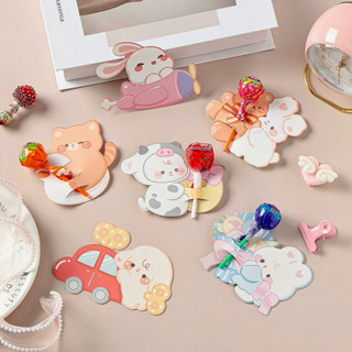 💫[พร้อมส่ง] การ์ดลูกอมลายการ์ตูน การ์ดอมยิ้ม🫶🏻 Lollipop DIY