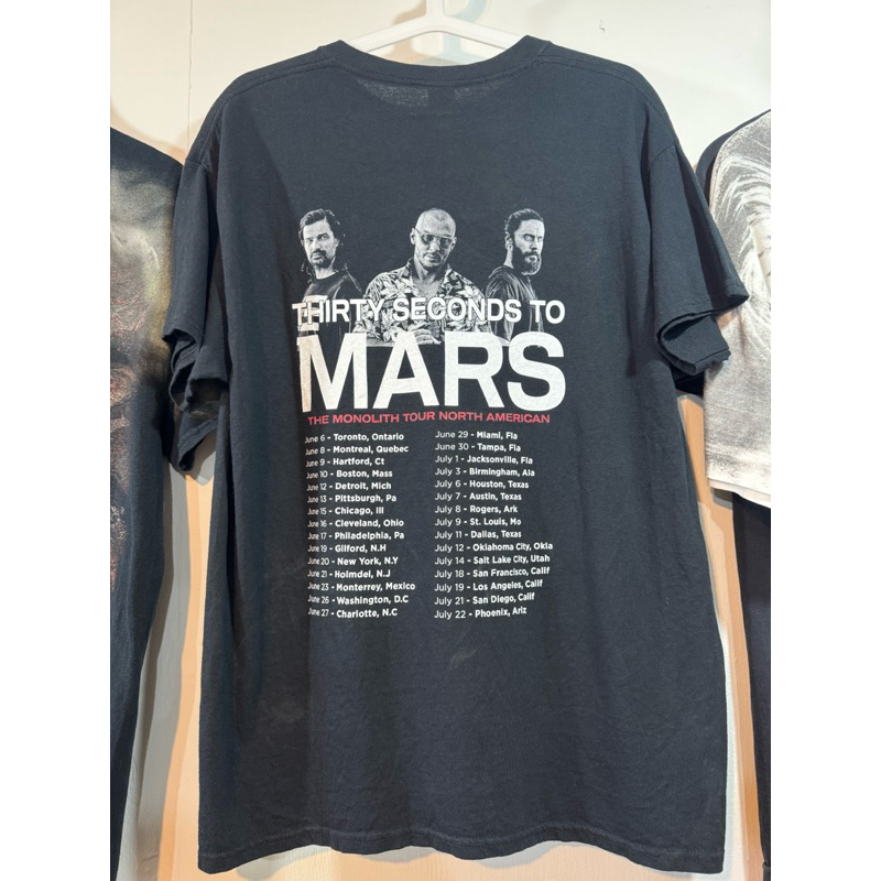 เสื้อวง Thirty Seconds to Mars(Tour 2018) size 21x28