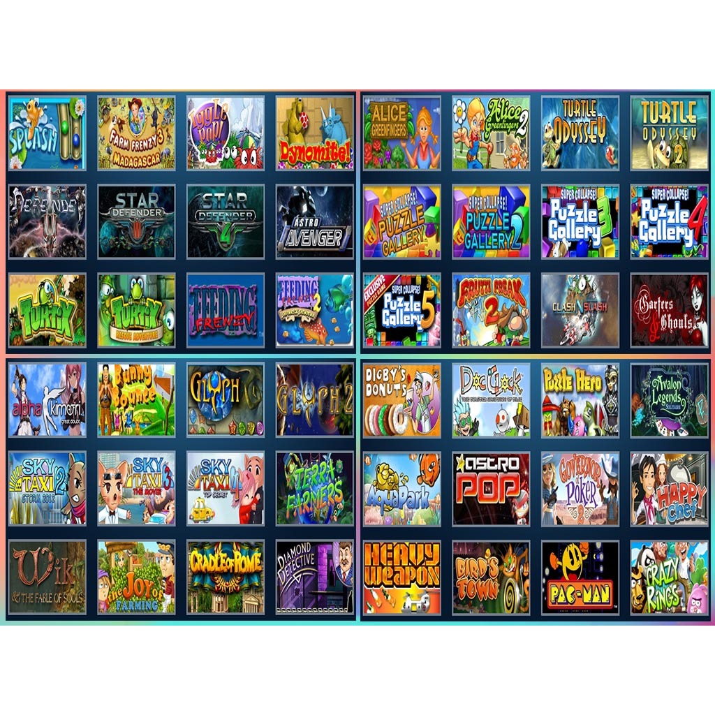 เกมส์รวม game house 1.2 เล่นได้ตลอด แผ่นเกมส์  เกมส์คอมพิวเตอร์  PC โน๊ตบุ๊ค