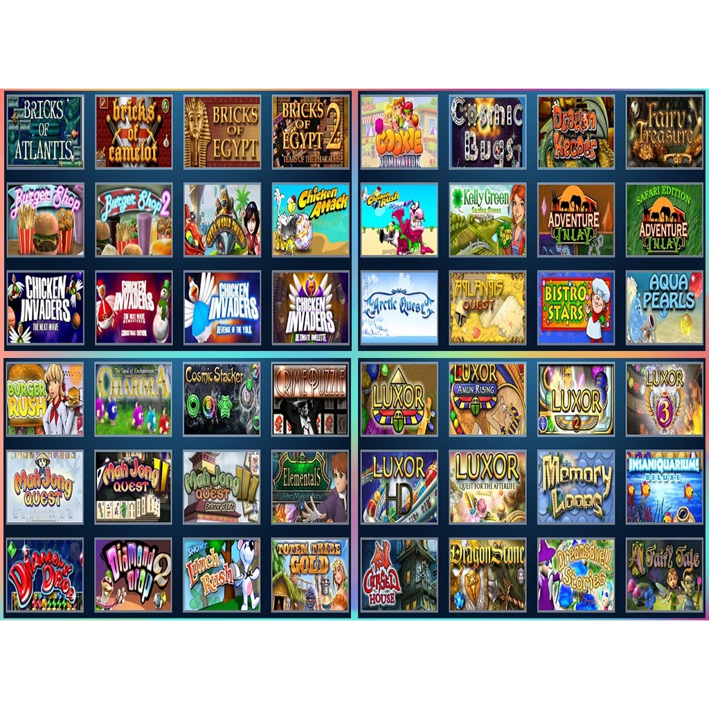 เกมส์รวม game house 1.2 เล่นได้ตลอด แผ่นเกมส์  เกมส์คอมพิวเตอร์  PC โน๊ตบุ๊ค