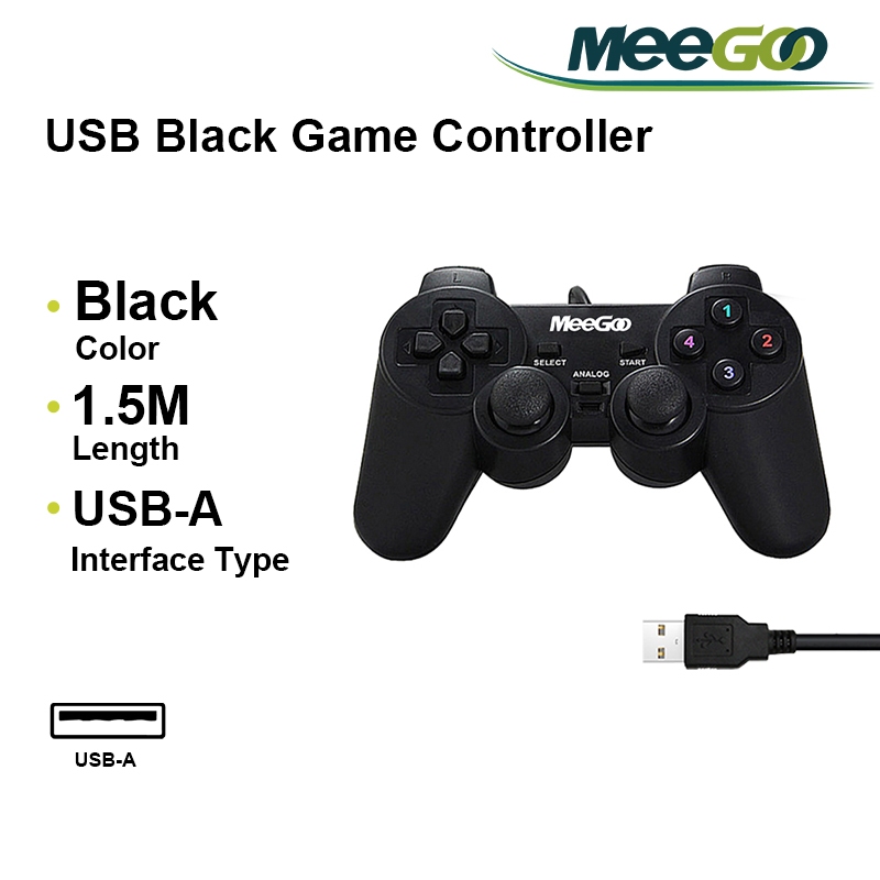 MeeGoo จอยสติ๊กเกมแบบมีสาย USB Joy stick จอยเกมส์ คอนโทรลเลอร์ For PC/Windows