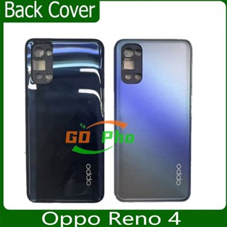 ใหม่ ฝาครอบแบตเตอรี่ด้านหลังOPPO Reno 4 (ฝาหลัง+ เคสกลาง) ba…