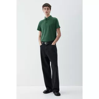 H&M(เอชแอนด์เอ็ม) เสื้อโปโล Slim Fit ผู้ชาย 956343_27