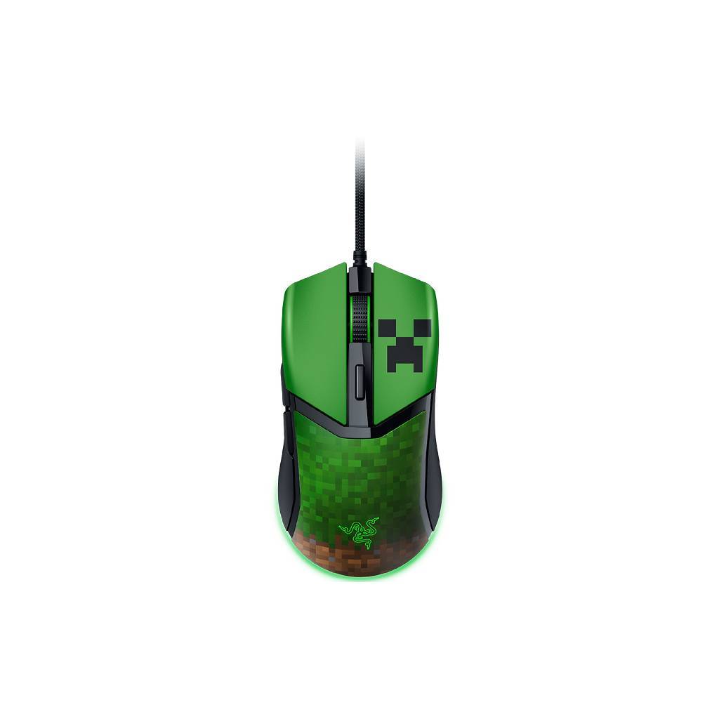 Razer Cobra – Minecraft Edition น้ำหนักเบาพิเศษ 58 กรัม สวิตช์ Razer Optical Gen-3 เมาส์เกมมิ่ง ราคา ถูกที่สุด ดีลบีเคเค แกลเลอรีภาพที่ 2