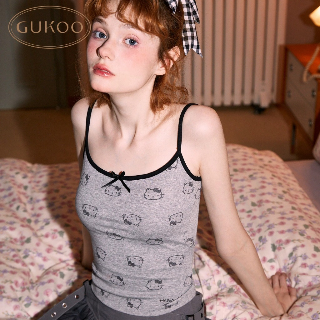 (พรีออเดอร์) Gukoo x Hello Kitty เสื้อมีบราในตัว