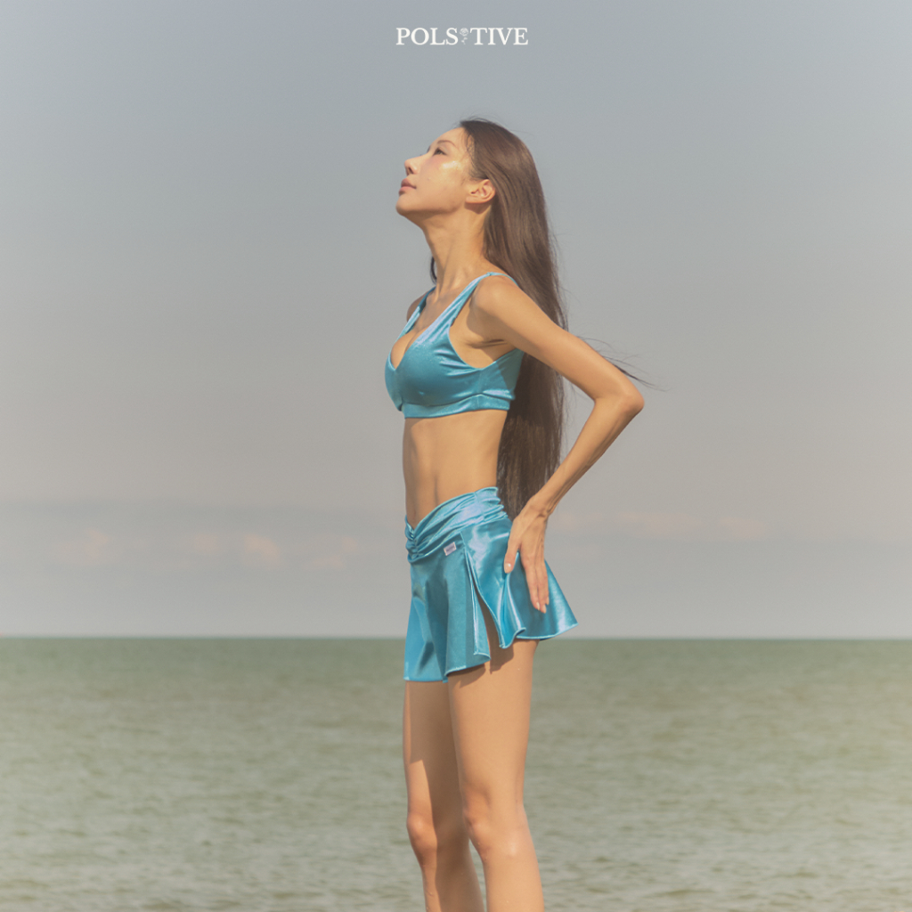 POLSITIVE | SERENE Turquoise | Polewear ชุดโพลแดนซ์ ชุดออกกำลังกาย ชุดว่ายน้ำ โยคะ สปอร์ตบรา ราคา ถูกที่สุด ดีลบีเคเค แกลเลอรีภาพที่ 4