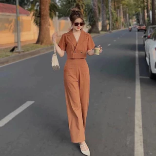 งานเข้าใหม่ ** สินค้าพร้อมส่ง ** งานเช็ทออกงานสวยๆ เป็นงานกระดุมหลัง(เนื้อผ้าครัช ไม่บางจ้า)