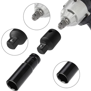 4ชิ้น หัวต่อบล็อก บล็อกข้อต่อเพิ่ม ตัวแปลงลูกบล็อกประแจ Sockets Screwdriver Converter Kit 1/2">3/8" 1/4">3/8" 3/8">1/2"