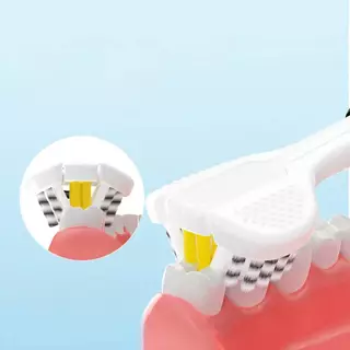 แปรงสีฟัน 3D ขนแปรงนุ่ม สําหรับผู้ใหญ่ ทําความสะอาดรอบทิศทาง