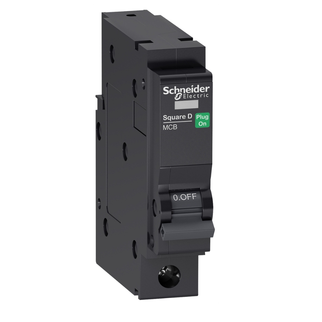 Schneider Miniature Circuit Breaker QOvs Main Breaker 1Pole, 16-63A 6kA