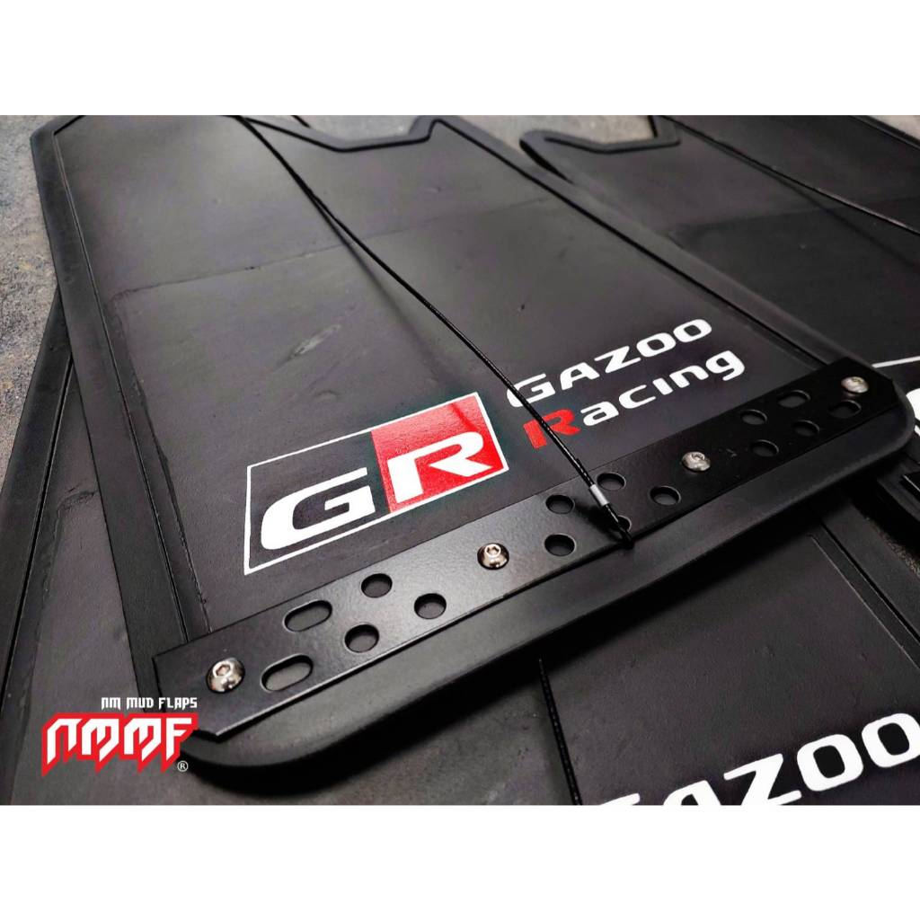บังโคลนรถยนต์ GR Gazoo Mud flaps Black Plate.