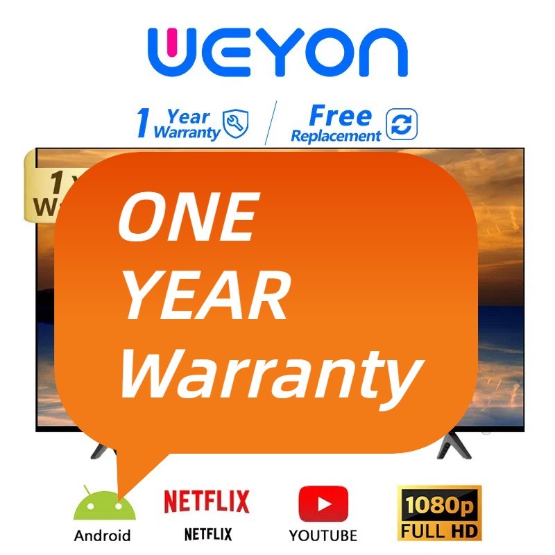 WEYON ทีวี Smart TV Digital TV One Year Warranty รับประกันหนึ่งปีฟรี