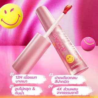 DAZZLE ME X SmileyWorld Ink-Matte Lip Cream ลิปเนื้อครีมแมท เม็ดสีแน่นช่วยกลบริมฝีปากที่คล้ำ ติดทน