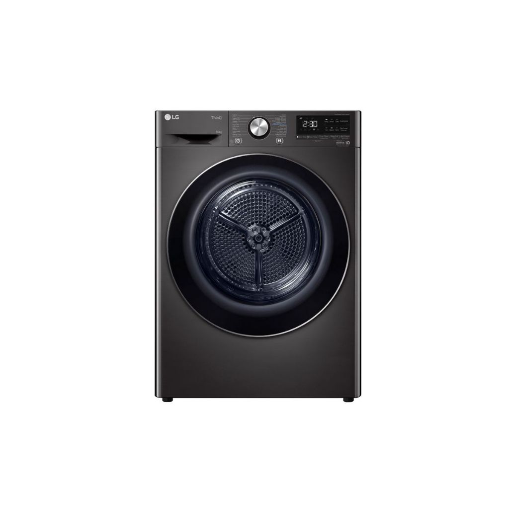 LG เครื่องอบผ้า 10 กก. รุ่น RV10VHP2B ระบบ DUAL Inverter Heat Pump พร้อม Smart WI-FI control