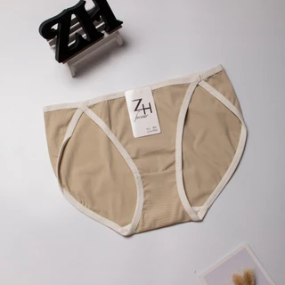 ZH.307 กางเกงชั้นในผู้หญิงเอวต่ำ บิกินี่งานผ้าลื่น สินค้าพร้อมส่ง8สี