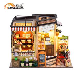 บ้านตุ๊กตา รุ่น M2422 Julia Bakery มีฝาครอบกันฝุ่น ร้านขนมปั…