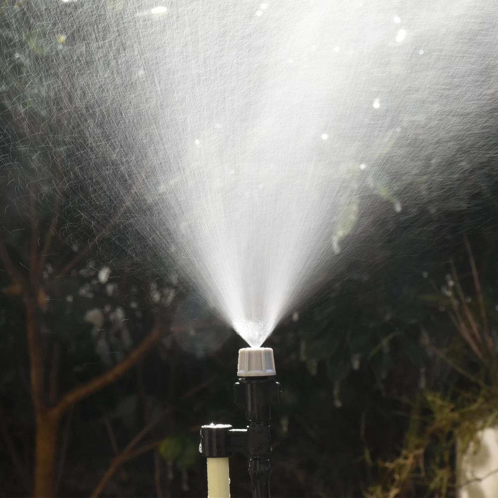 หัวพ่นหมอก ข้อต่อหยดน้ำปรับได้ หัวฉีดปรับได้ หัวพ่นละอองน้ำ ข้อต่อละอองน้ำ พ่นละอองน้ำปรับได้ แพ็ค5 - รูปที่ 4