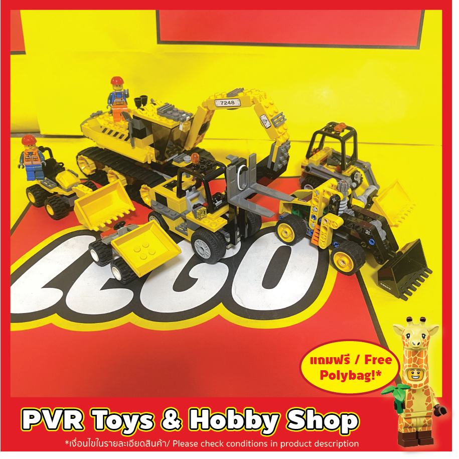 USED มือสอง LEGO® CITY Construcion Crane Retired set Second-handed เลโก้ ซิตี้ รถเครน รถก่อสร้าง ของ