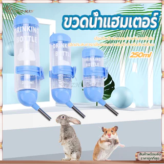 ขวดน้ำกระต่าย ขวดน้ำแฮมเตอร์ แบบติดกรง ที่ให้น้ำอัตโนมัติ 250ml ที่ให้น้ำแบบแขวนกรง ภาชนะสามารถถอดล้างได้ทำความสะอาดง่าย