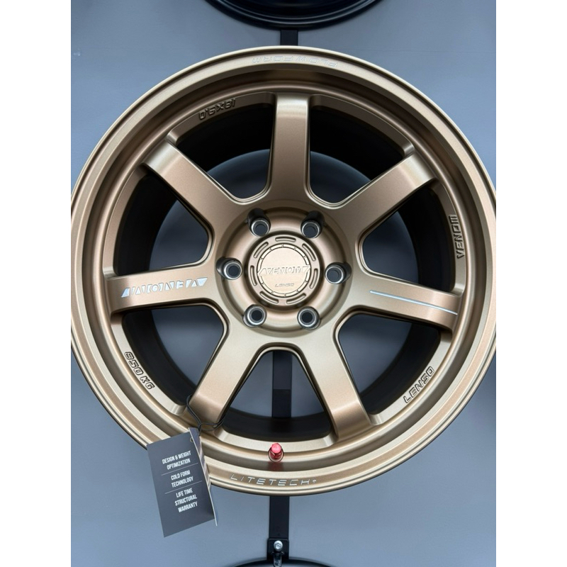 ล้อแม็กซ์ Lenso VT7 สเปค 18“x9.0 PCD 6รู139.7 ET+00 ( ล้อเบา )สีน้ำตาล