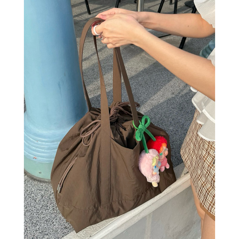 Himawari Baggu Rotini Bag (Nylon) - Plain Color