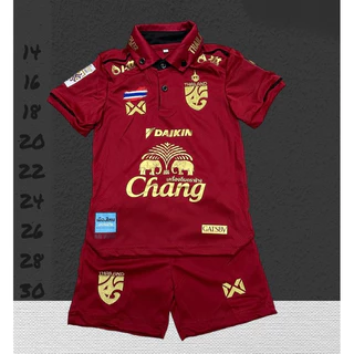 บอลชุดกีฬาเด็กเสื้อพร้อมกางเกงชายแหละหญิงใสได้สีสวยตามภาพถ่ายรูปจากสินค้าผ้านิ่มเย็นใส่สบาย