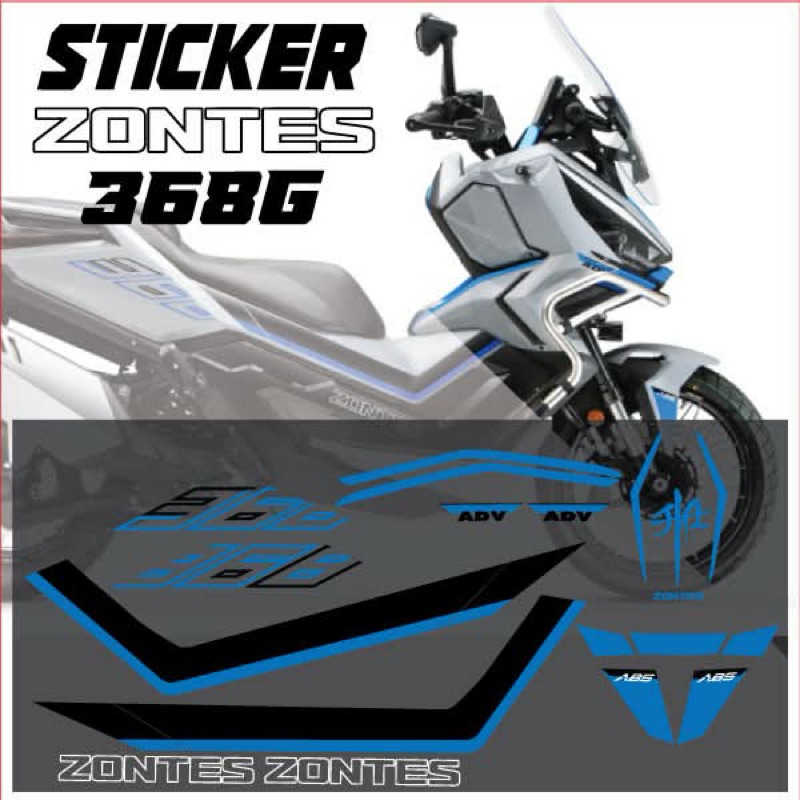 สติกเกอร์ zontes368g ติอรถมอไซค์