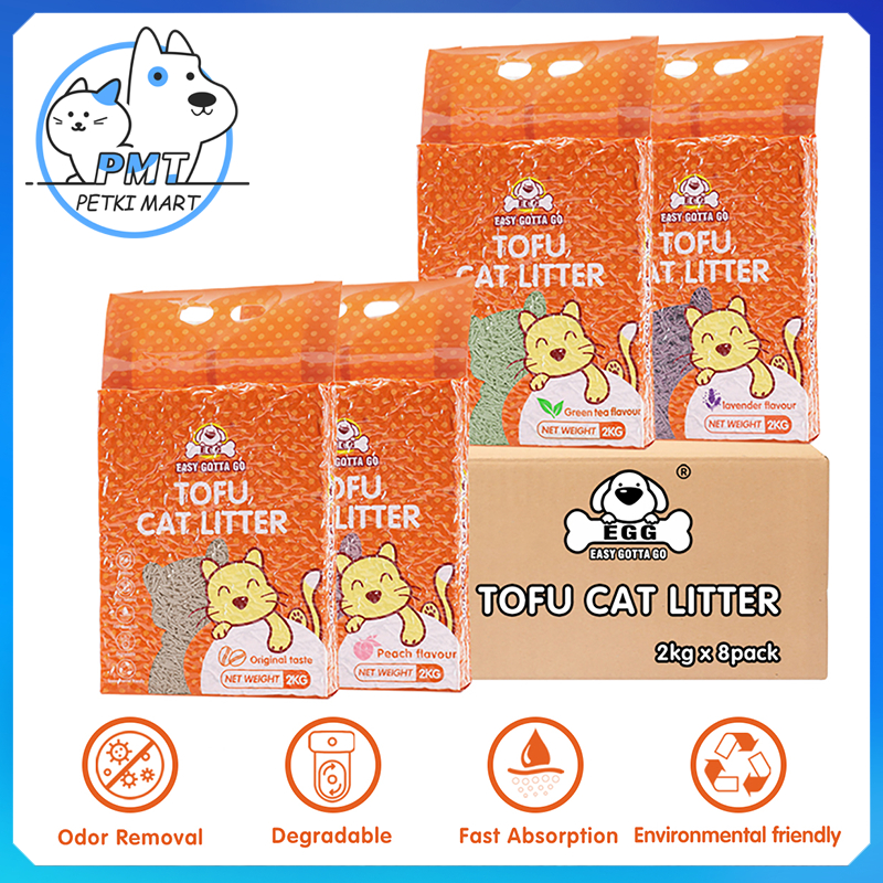 【พร้อมส่ง】PMT 2KG/6L ทรายแมวเต้าหู้ กำจัดกลิ่น ผลิตจากกากถั่วเหลืองธรรมชาติ กำจัดกลิ่น COD