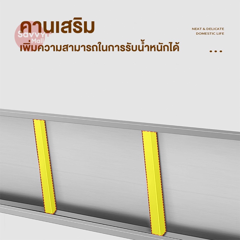 SV 🔥🔥🔥 โต๊ะวางเตาแก๊ส 3ชั้น ปรับความสูงได้ ชั้นวางเตาแก๊ส รับน้ำหนักได้กว่า 500KG ประหยัดพื้นที่ ทำความสะอาดง่าย - รูปที่ 6