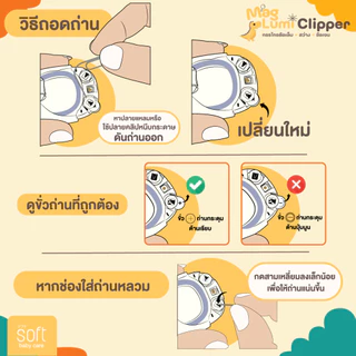 SOFT Mag Lumi Clipper กรรไกร + แว่นขยาย + LEDส่องสว่าง Dino Collection ใช้ได้ทุกวัย