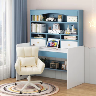 โต๊ะนักเรียนเด็ก เขียนหนังสือ ทำการบ้าน สำหรับเด็กอนุบาล-ประถมปลาย Desk ชุดโต๊ะเก้าอี้เพื่อสุขภาพ ขนาด 100cm