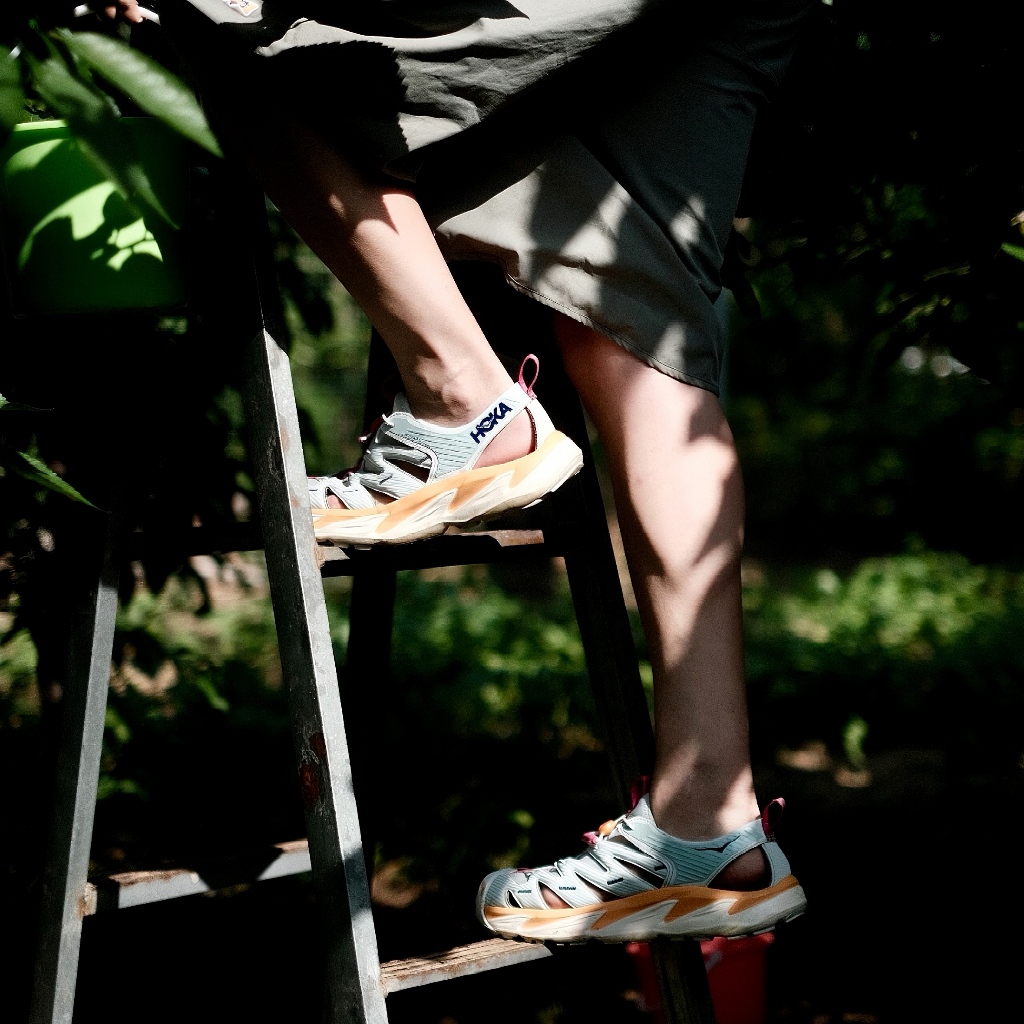 HOKA ONE ONE Hopara OG Green / Blue orange Unisex รองเท้าแตะ ของแท้100%