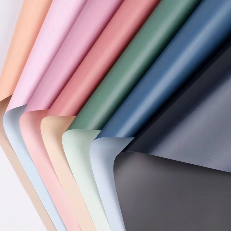 【20แผ่น】บรรจุภัณฑ์ดอกไม้ 58 * 58 ซม. ของขวัญบรรจุภัณฑ์กระดาษสองด้านสี【ADMM】