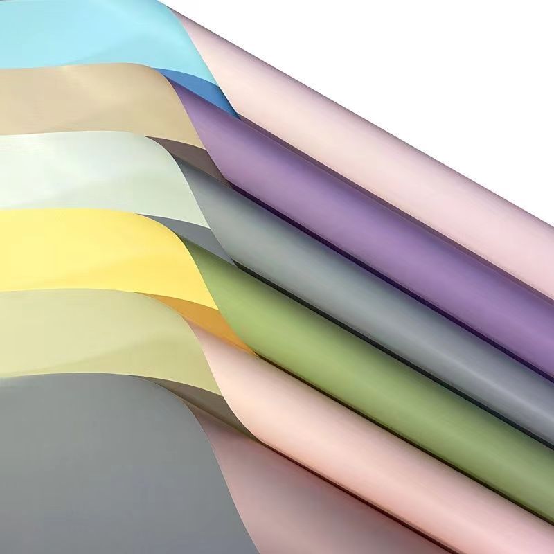 【20แผ่น】บรรจุภัณฑ์ดอกไม้ 58 * 58 ซม. ของขวัญบรรจุภัณฑ์กระดาษสองด้านสี【ADMM】