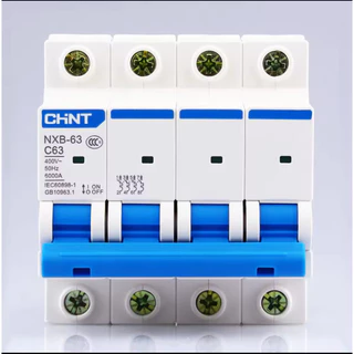 CHINT เบรกเกอร์ AC NXB-63 เซอร์กิตเบรกเกอร์ Circuit Breaker เบรกเกอร์ ลูกย่อย เบรกเกอร์ตัดไฟ แบบเกาะราง 1P 2P 3P 4P