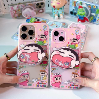 [i17]พร้อมส่ง💖 T4S193 เคสชาร์จไร้สาย Holder พร้อมไอริงที่ตั้งมือถือแม่เหล็ก [ได้ทั้งเซต]🦖เคสกรีนแมน เคสไอโฟน for iPhone
