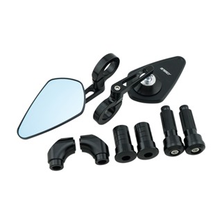 Speedy cnc rzm กระจกตัดเเสงปลายยึดแฮนด์และยึดรูหูกระจก สีดำ