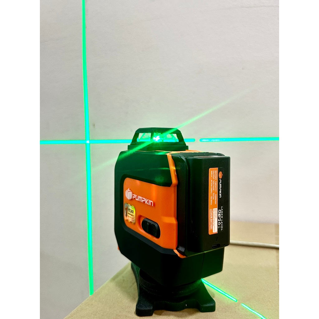 PUMPKIN เลเซอร์วัดระดับแสงเขียว 4D 16 เส้น พร้อมขาตั้งและอุปกรณ์ครบชุด รุ่น PTT-4D16LSG / 28369 - รูปที่ 5