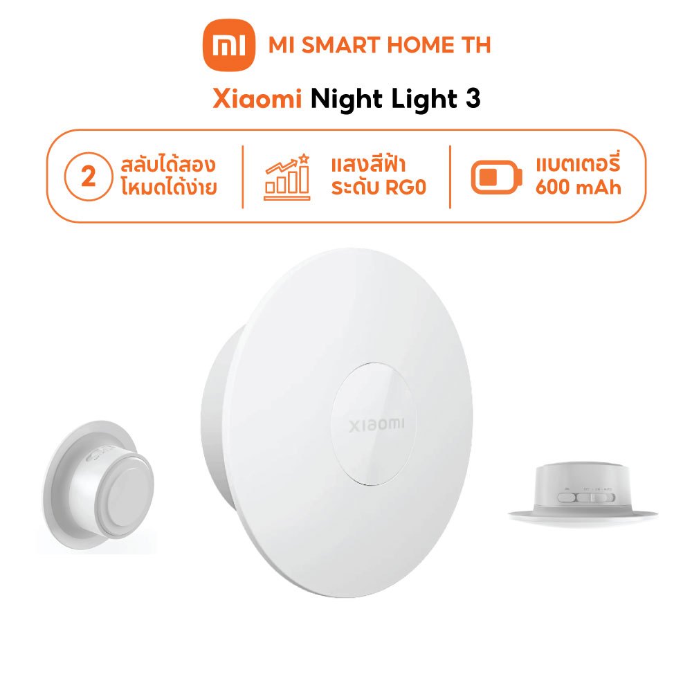 (NEW) Xiaomi Night Light 3 รุ่น Motion Sensor ปรับความสว่างได้ Smart Human Light Sensor โคมไฟกลางคืนสําหรับห้องนอน