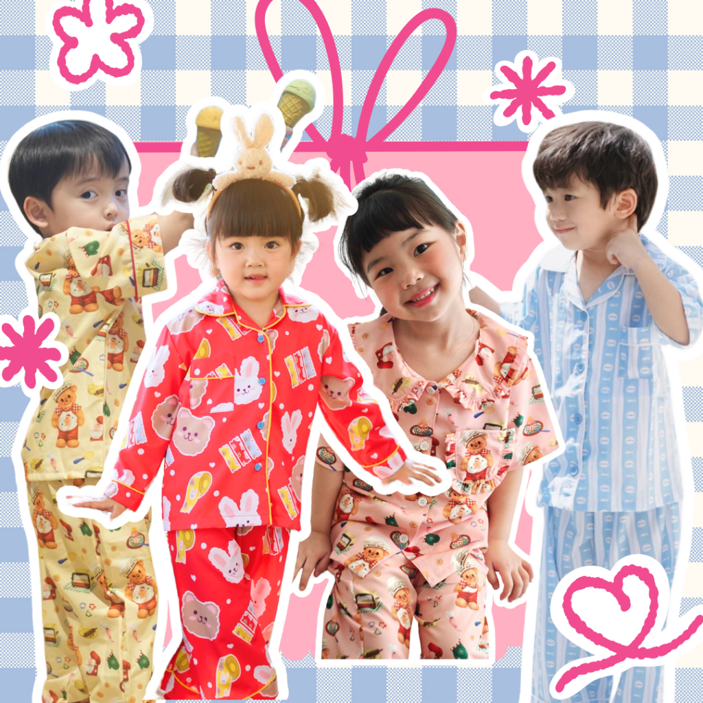 ชุดนอนครอบครัว Bunny bear Collection พี่น้อง ชายหญิง