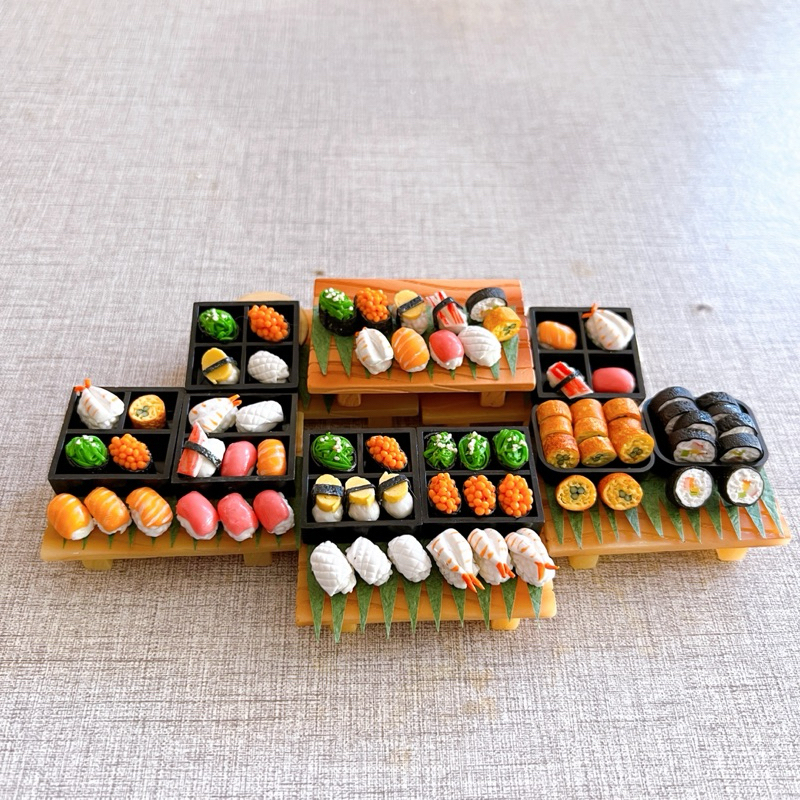 NEW!! [ราคา/1ชิ้น ] (ขั้นต่ำ 5 ชิ้น) ซูชิดินปั้นจิ๋ว มีหลายแบบ #ของจิ๋ว #miniature #อาหารจิ๋ว – โปรปัง