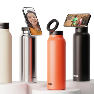 ขวดน้ำอัจฉริยะ Ringo Bottle with Magnetic Phone Mount Lid 710ml