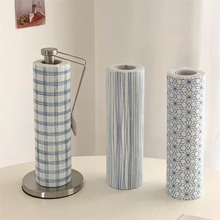 Dear Home ที่ใส่กระดาษเช็ดมือสแตนเลส ทิชชู่ซักได้ "1ม้วน40แผ่น" กระดาษอเนกประสงค์ ทิชชู่ซับน้ำมัน