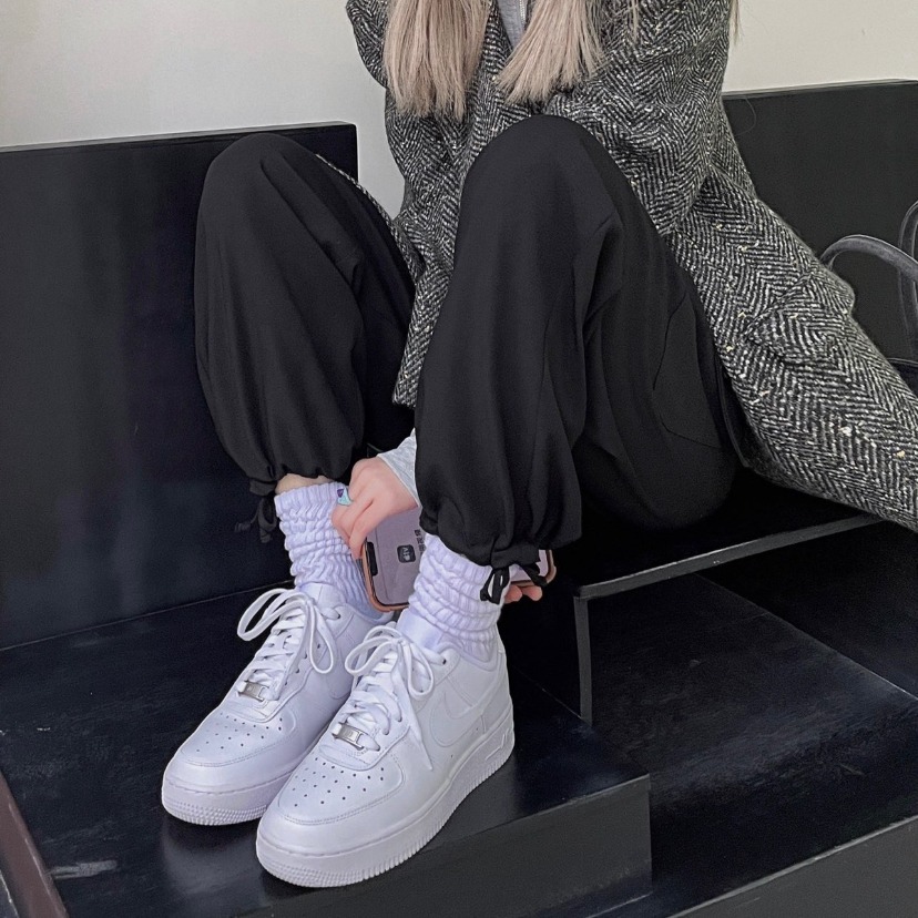 ✅ของแท้ 100%✅รองเท้าผ้าใบ AIR FORCE 1 LOW สีขาวบริสุทธิ์ รองเท้าผ้าใบคลาสสิก