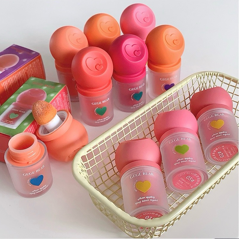 บลัชออน อายแชโดว์​ บลัชออ​น​เนื้อครีม Huxia Beauty VELVET​ LIQUID​ BLUSHER​ ปัดแก้ม กันน้ำ สีสวย เกล